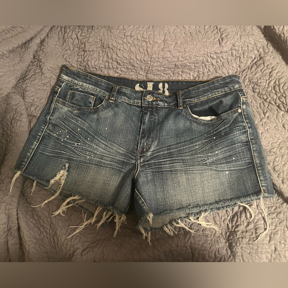 Cute SL8 Rhinestone Denim Shorts